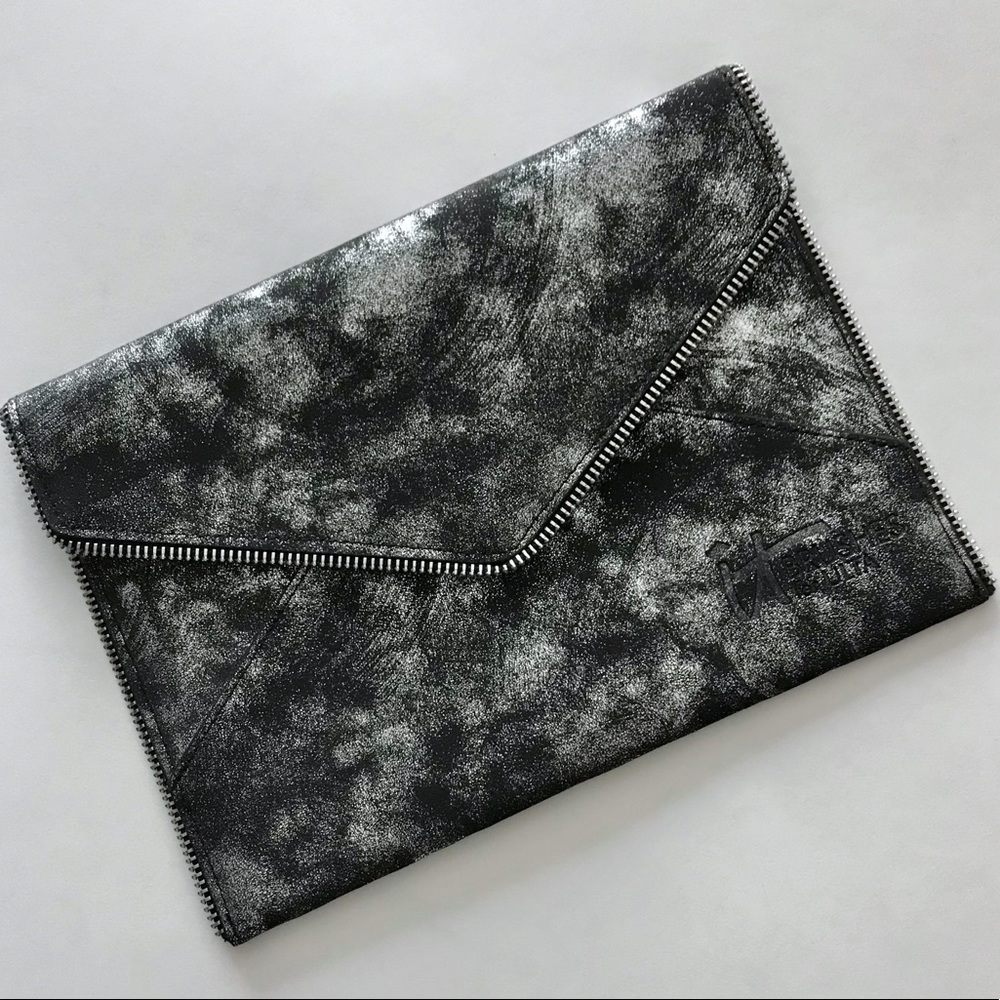It Cosmetics Black and Silver Makeup Bag Clutch